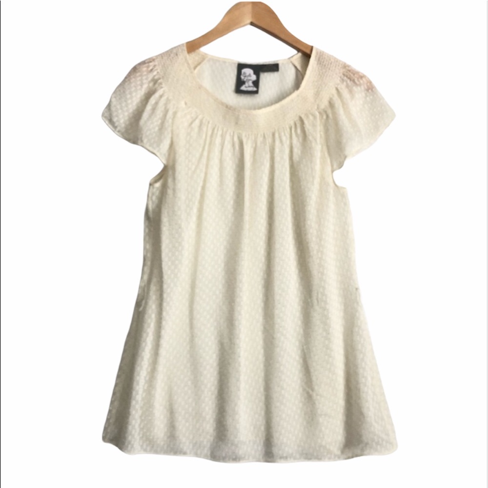 Anthropologie Girls from Savoy Sheer Top Size 8